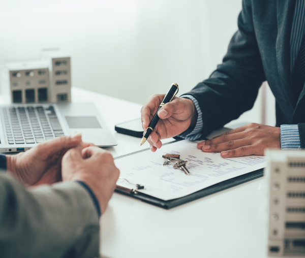 Real estate contract signing